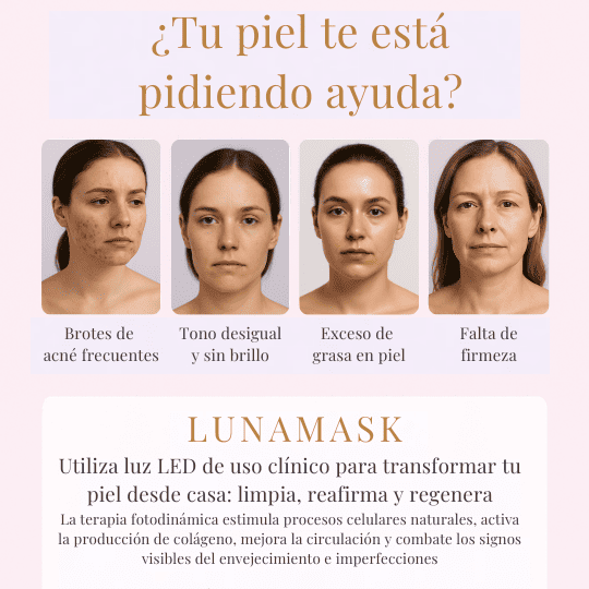 Máscara LED para Cuidado Facial – LunaMask