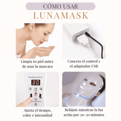 Máscara LED para Cuidado Facial – LunaMask