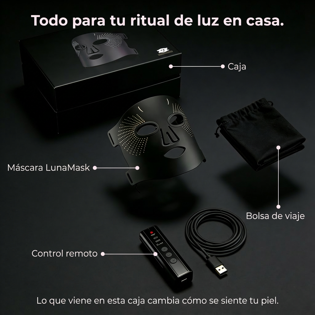 Máscara facial LED de Regeneración Celular